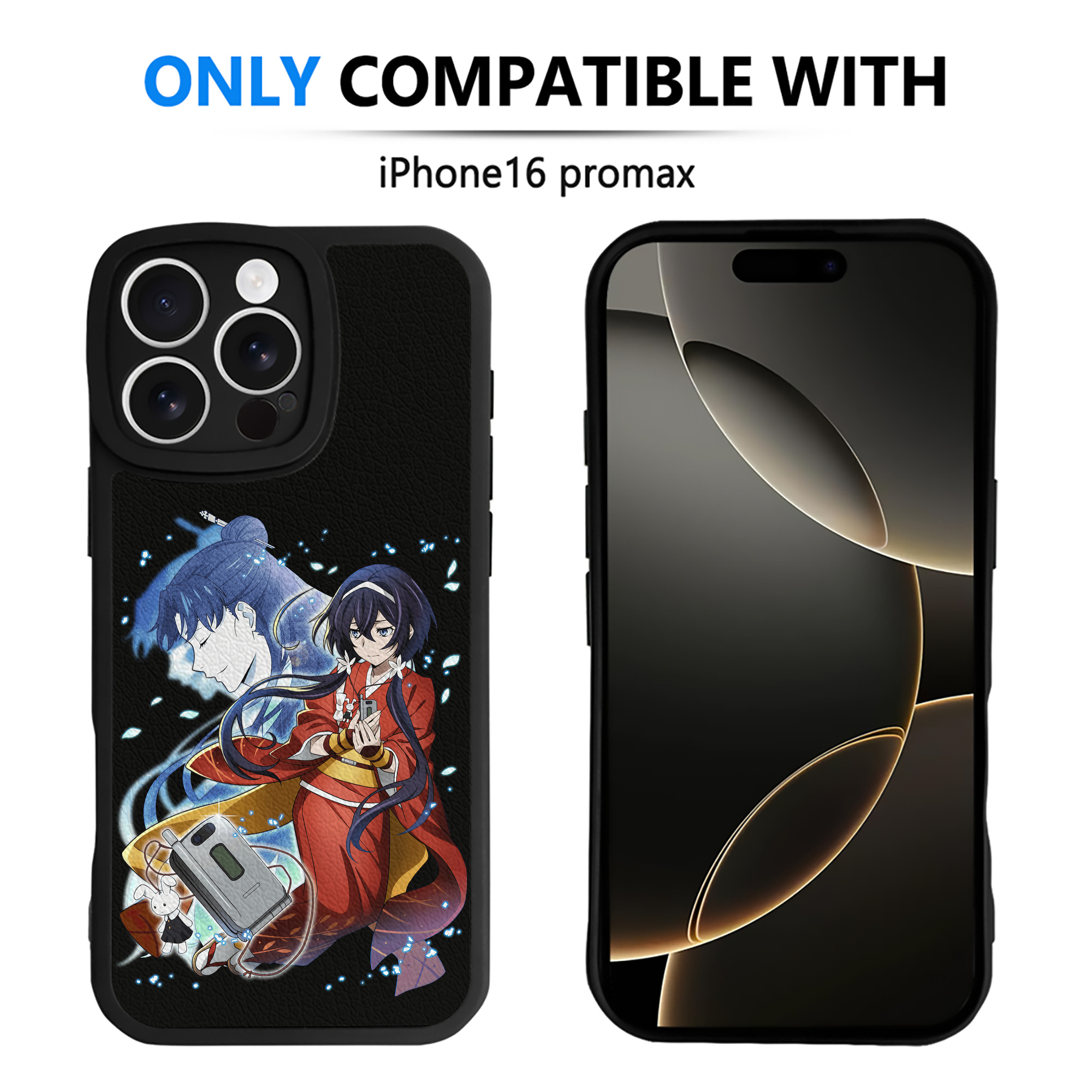 （画像用） 文豪ストレイドッグス Bungo Stray Dogs 【iPhone 16シリーズ対応】シリコンスマホケース（レザー調） 材質：シリコン